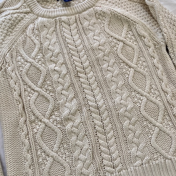 Fisherman’s cable moss stitch sweater - Picture 2 of 4